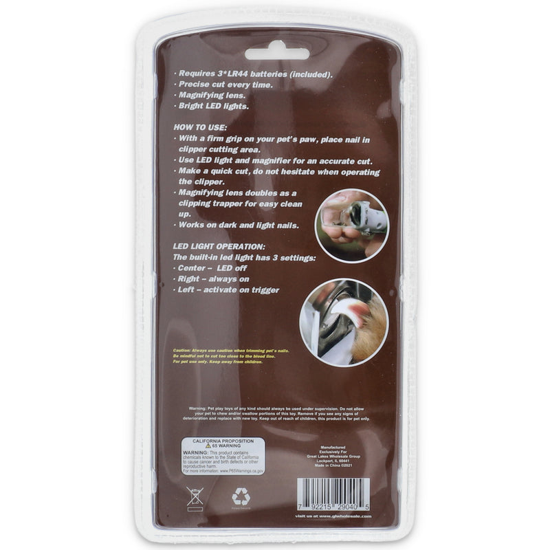 LED MAGNIFYING PET NAIL CLPPER