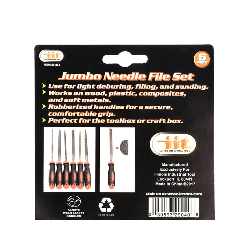 IIT 6pc JUMBO NEEDLE FILE SET