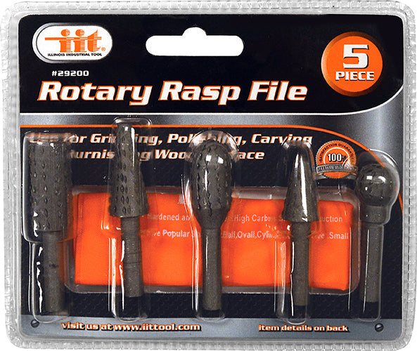 IIT 5pc ROTARY RASP FILE SET