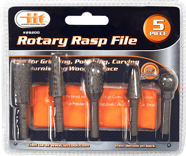 IIT 5pc ROTARY RASP FILE SET