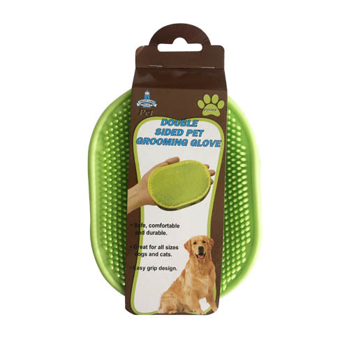 2 SIDED PET GROOMING MIT & FUR CONDITIONER