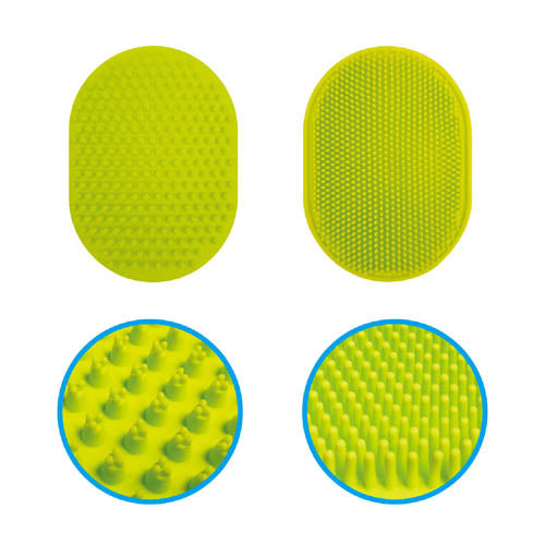 2 SIDED PET GROOMING MIT & FUR CONDITIONER