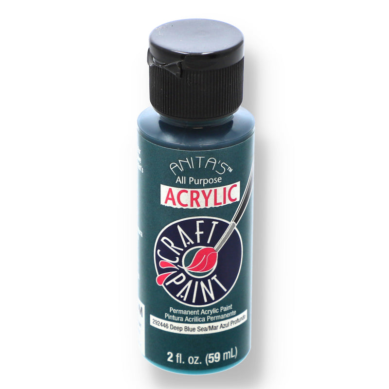 ANITAS 2OZ ACRYLIC CRAFT PAINT DEEP BLUE SEA