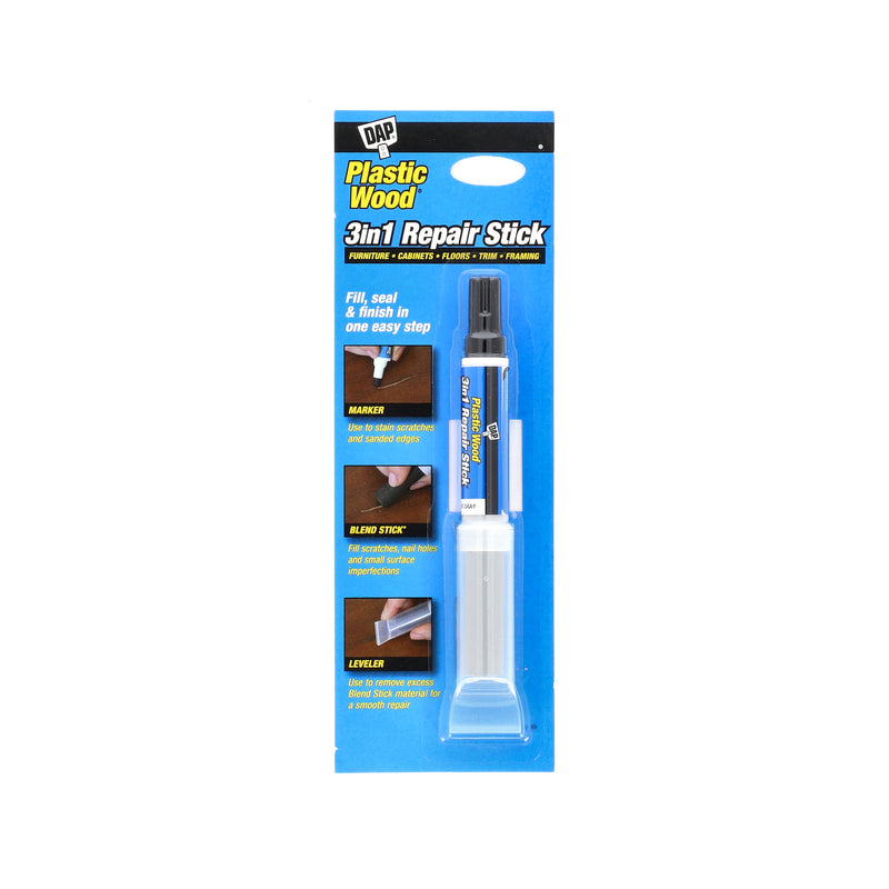 DAP PLASTIC WOOD 3in1 REPAIR STICK LIGHT GREY
