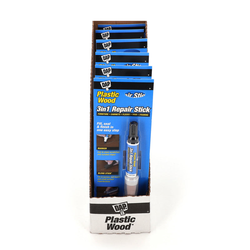 DAP PLASTIC WOOD 3in1 REPAIR STICK DARK GREY