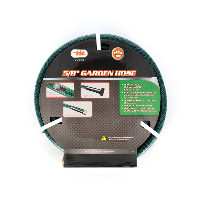 IIT 25'x5/8'' 3-PLY GARDEN HOSE WITH ABS CONNECTORS