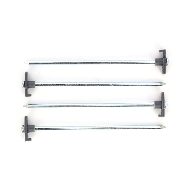 IIT 4pc 8mm x10'' STEEL TENT STAKE