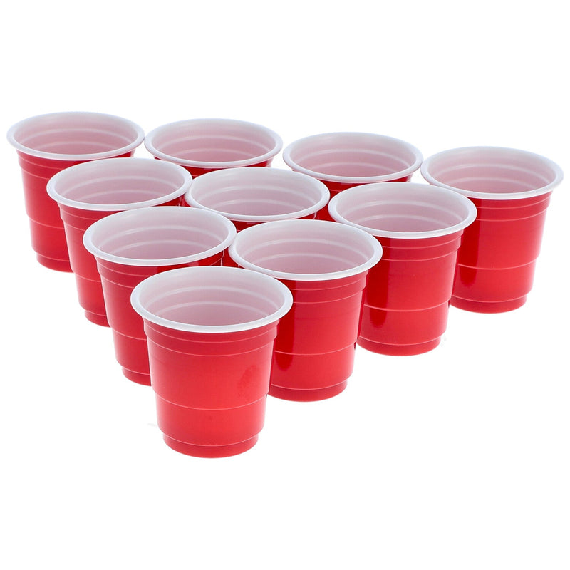 20pc 2oz RED PLASTIC SHOT GLASSES