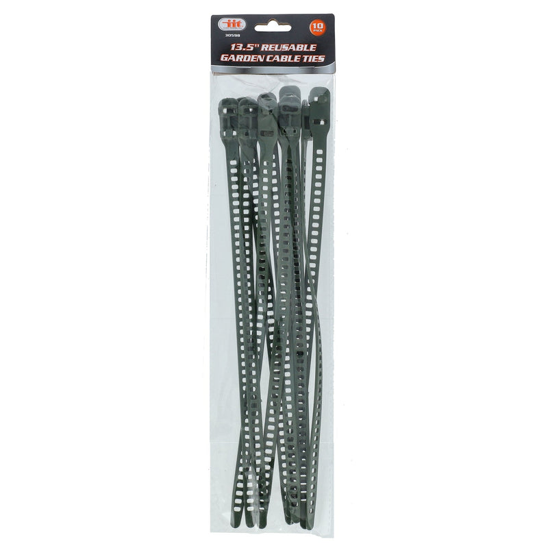 IIT 10pk 13.5'' REUSABLE GARDEN CABLE TIES