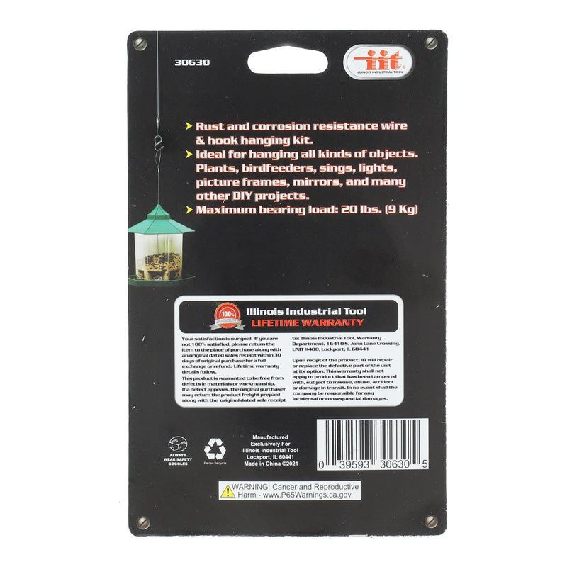 IIT 36'' WIRE & HOOK HANGING KIT