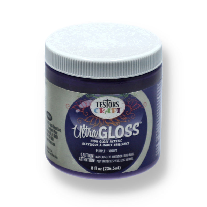 TESTORS CRAFT 8OZ ULTRA GLOSS ACRYLIC PAINT PURPLE
