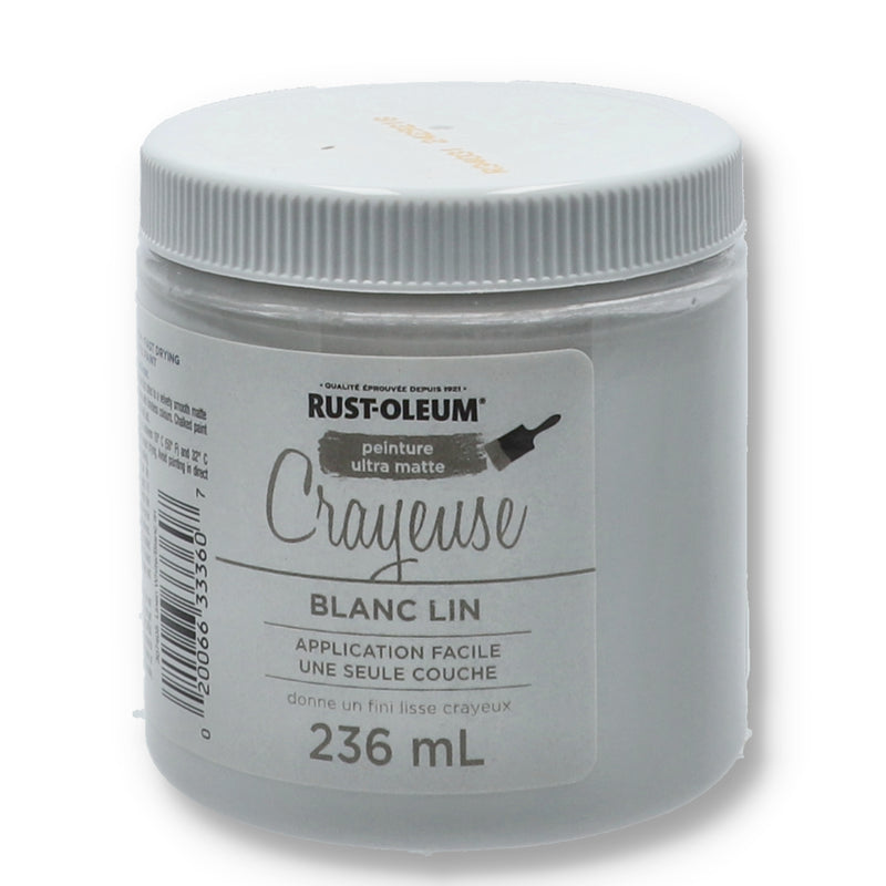 RUSTOLEUM CHALKED 8OZ ULTRA MATTE PAINT LINEN WHITE