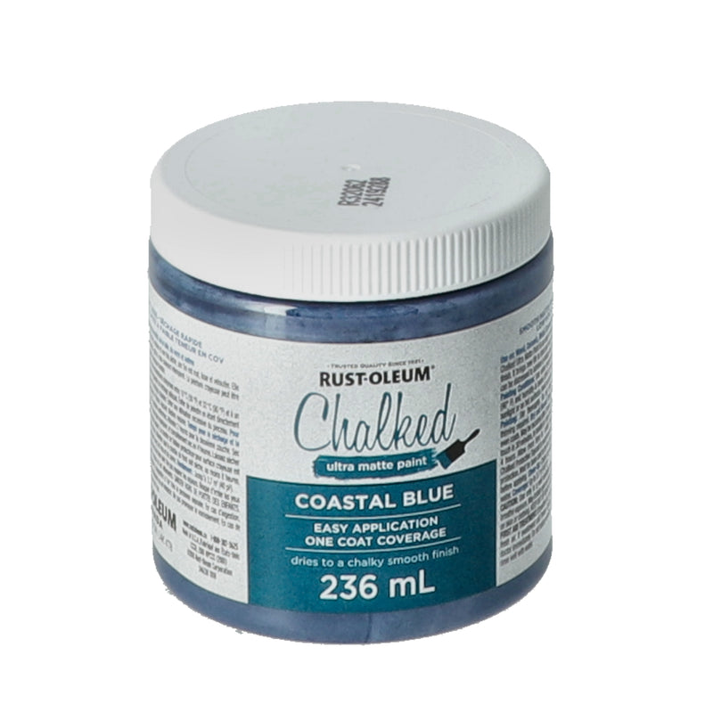 RUSTOLEUM CHALKED 8OZ ULTRA MATTE PAINT COASTAL BLUE