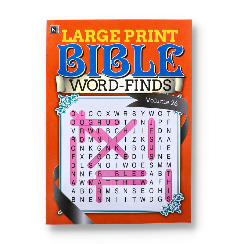 LARGE PRINT BIBLE WORD FINDS FULL SIZE 2 TITLES