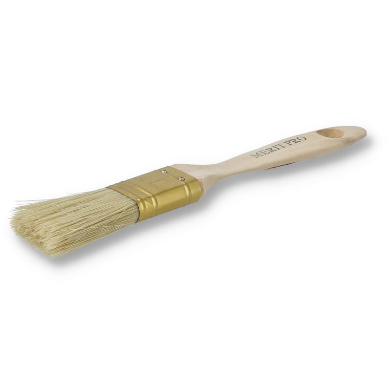 MERIT PRO 1'' BLEND WOOD HANDLE PAINT BRUSH BEAVERTAIL