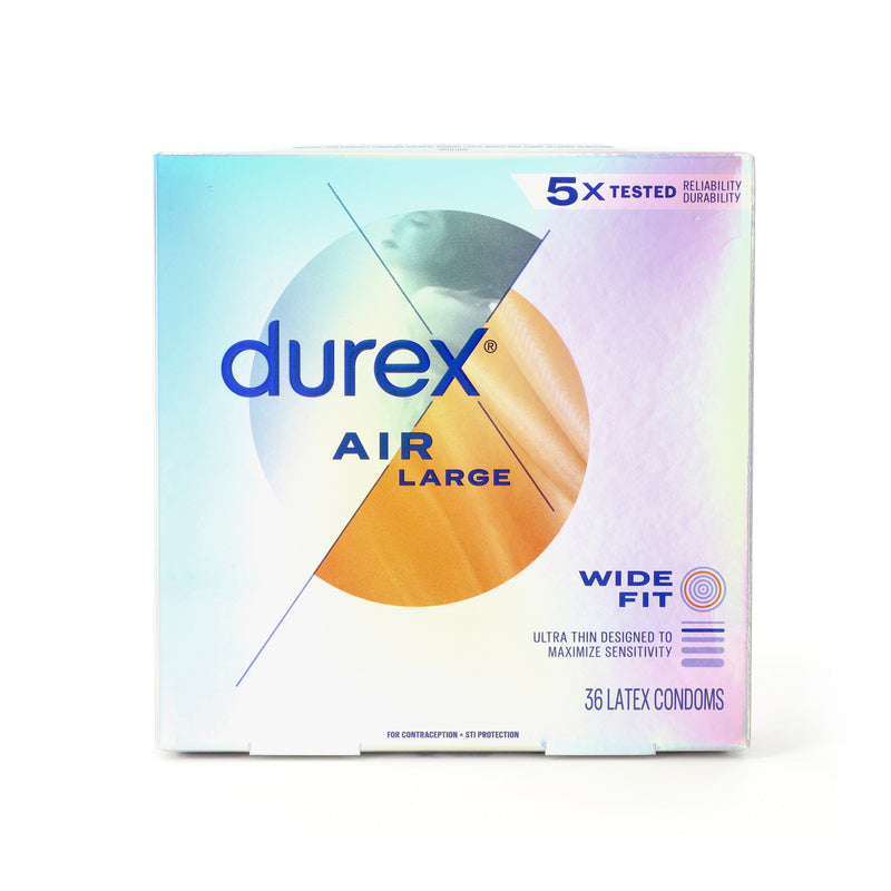 DUREX AIR LARGE WIDE FIT ULTRA THIN 36 LATEX CONDOMS