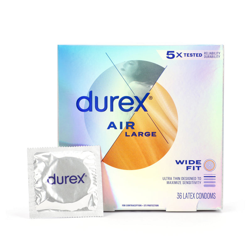 DUREX AIR LARGE WIDE FIT ULTRA THIN 36 LATEX CONDOMS