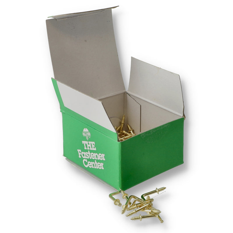 HILLMAN 100CT 1/2'' BRASS SHOULDER HOOKS