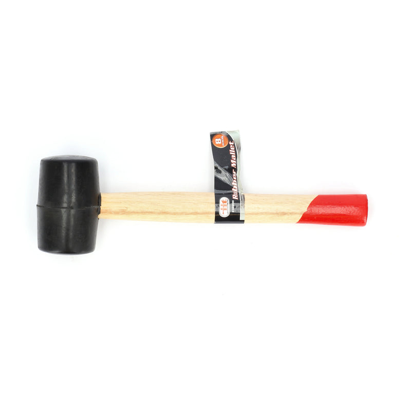 IIT 8oz RUBBER MALLET WOOD HANDLE