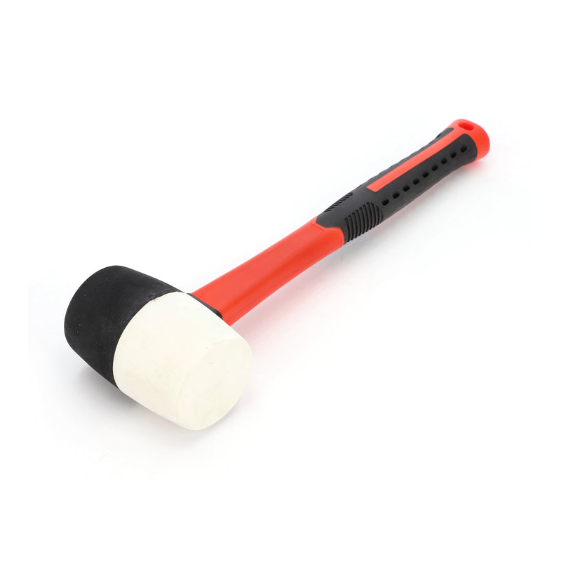 16OZ DOUBLE FACE FIBERGLASS SOFT MALLET WHITE & BLACK HEAD