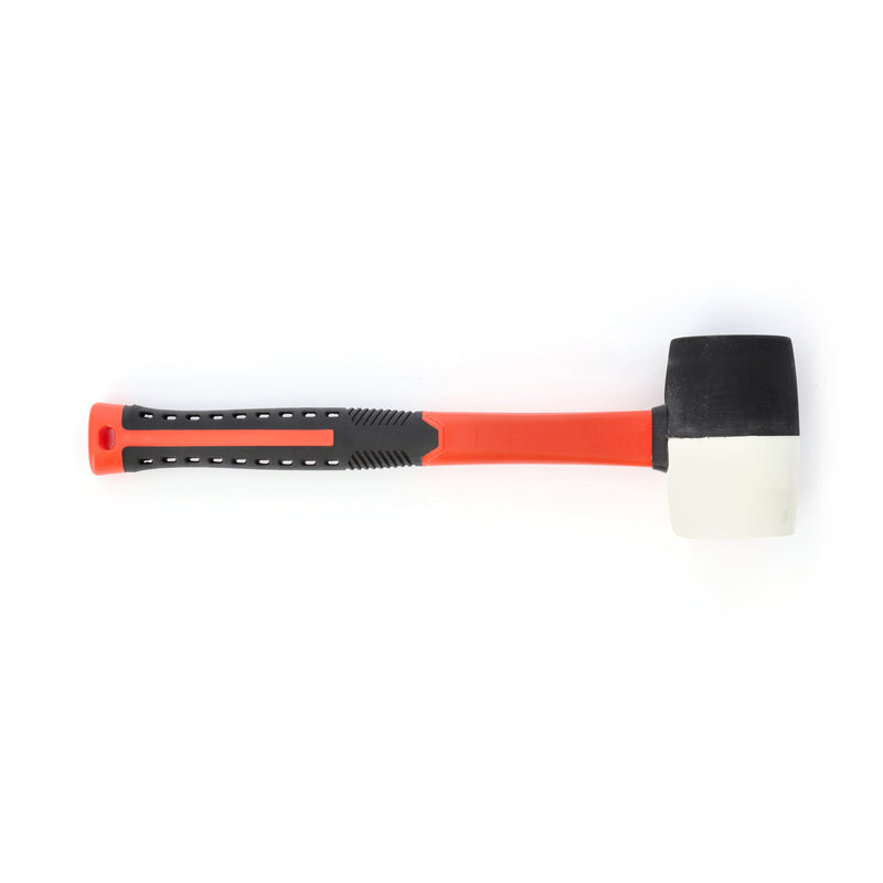 16OZ DOUBLE FACE FIBERGLASS SOFT MALLET WHITE & BLACK HEAD
