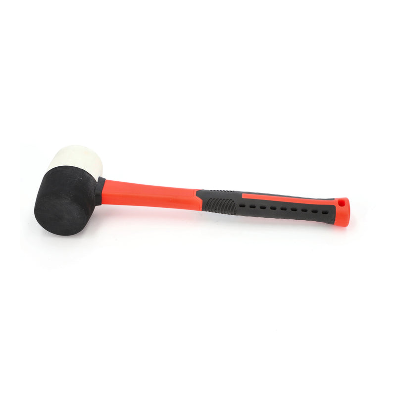 16OZ DOUBLE FACE FIBERGLASS SOFT MALLET WHITE & BLACK HEAD