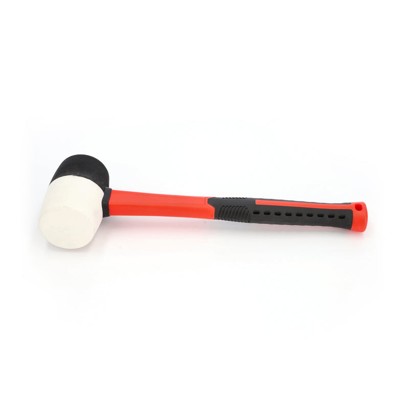 16OZ DOUBLE FACE FIBERGLASS SOFT MALLET WHITE & BLACK HEAD
