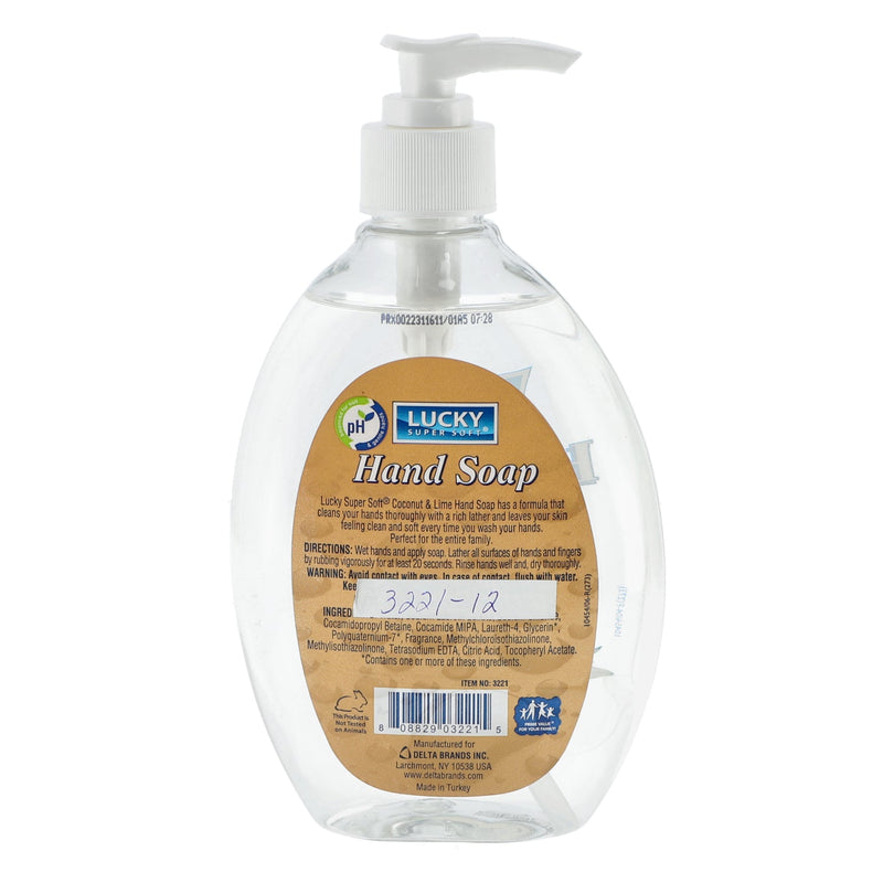 LUCKY 13.5oz LIQUID HAND SOAP COCONUT & LIME