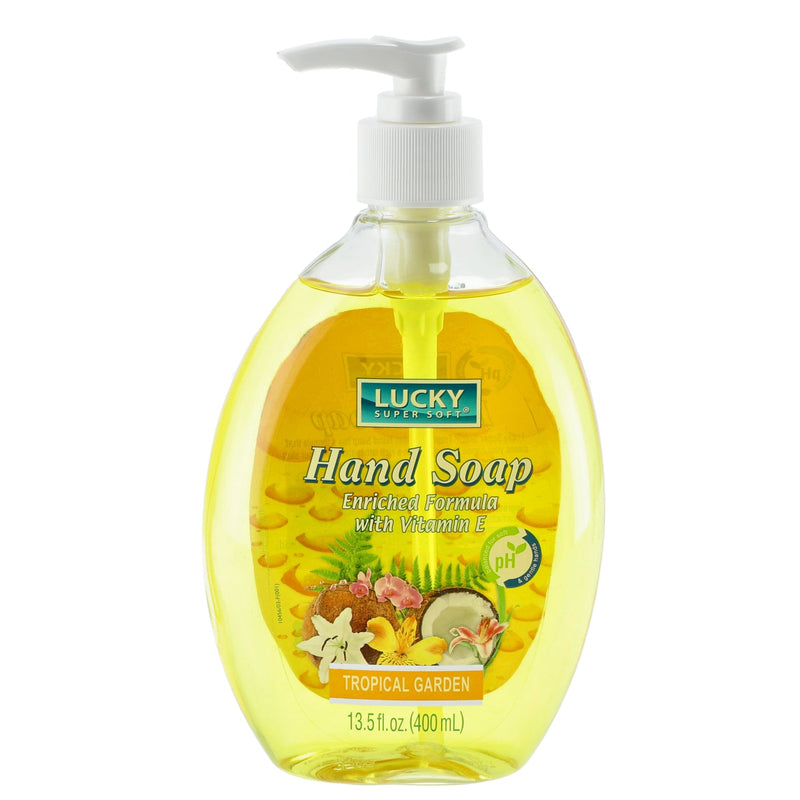 LUCKY 13.5oz LIQUID HAND SOAP TROPICAL GARDEN