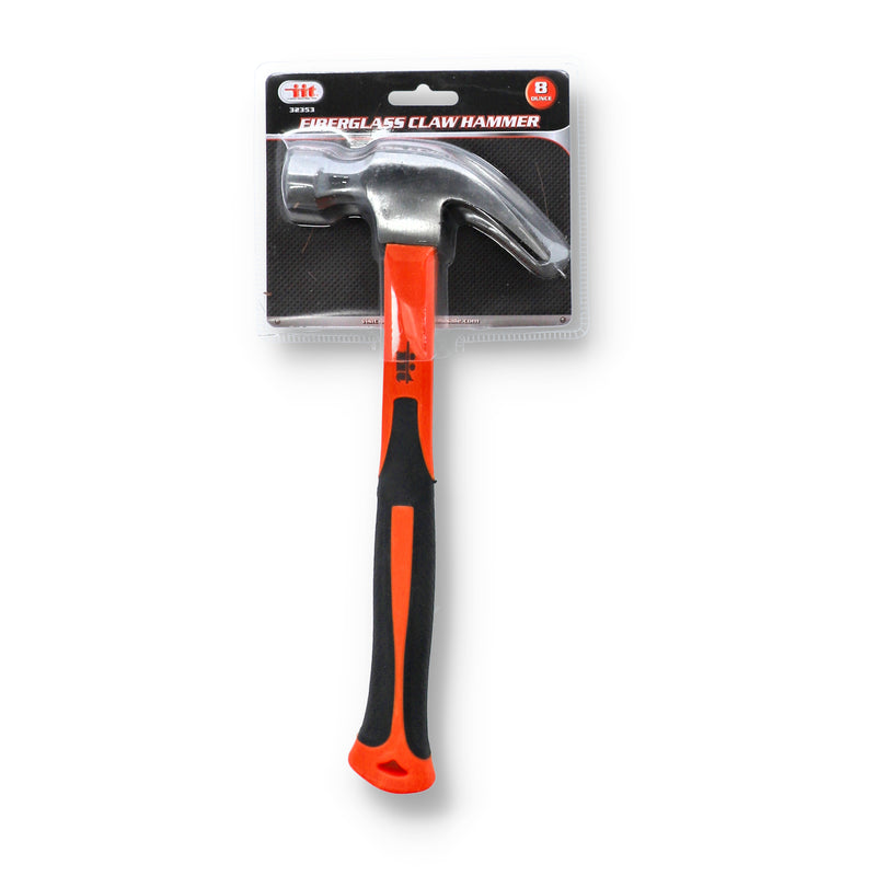 IIT 8OZ FIBERGLASS CLAW HAMMER HALF BLISTER