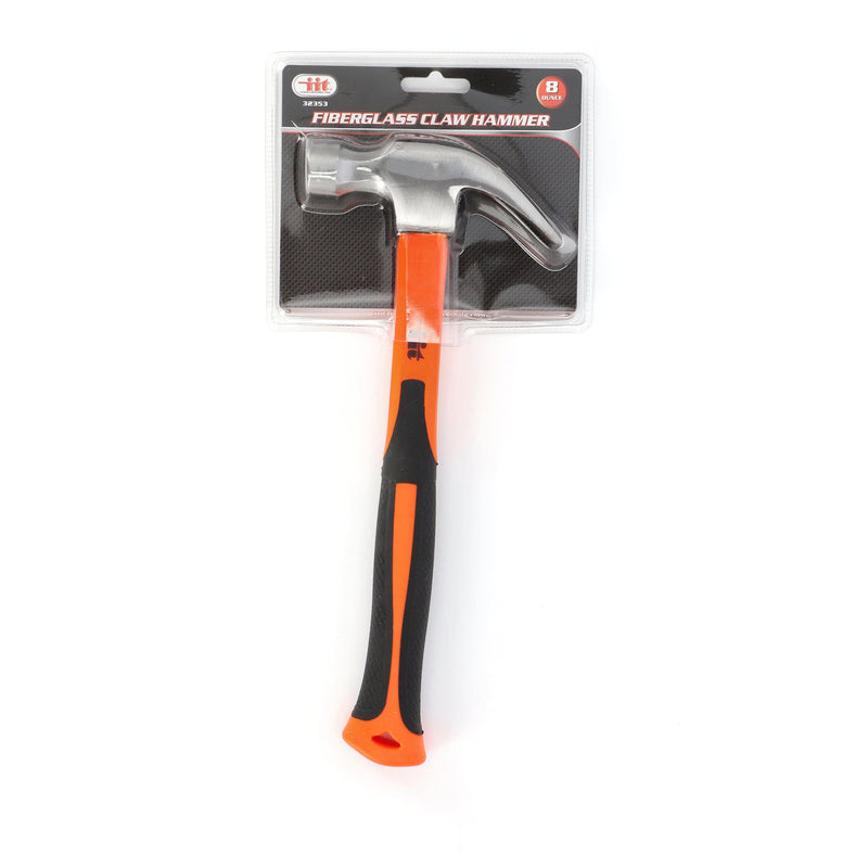IIT 8OZ FIBERGLASS CLAW HAMMER HALF BLISTER