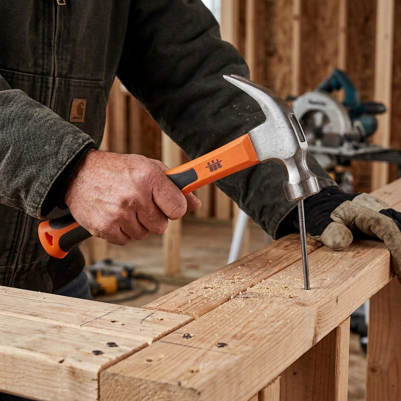 IIT 8OZ FIBERGLASS CLAW HAMMER HALF BLISTER