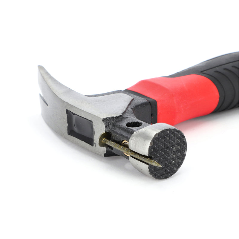 IIT PRO 8OZ STUBBY FIBERGLASS CLAW HAMMER WITH MAGNET