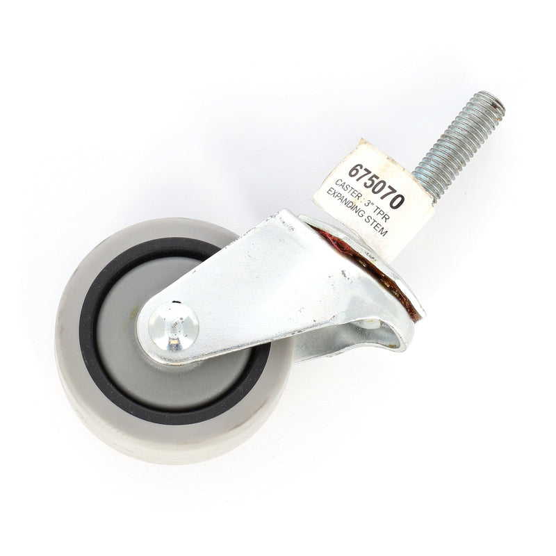 CASTER: 3IN TPR SWIVEL EXPANDING ADAPTER
