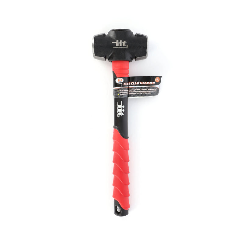 IIT 4LB SUPER CLUB SLEDGE HAMMER COATED FIBERGLASS HANDLE WITH RUBBER GRIP