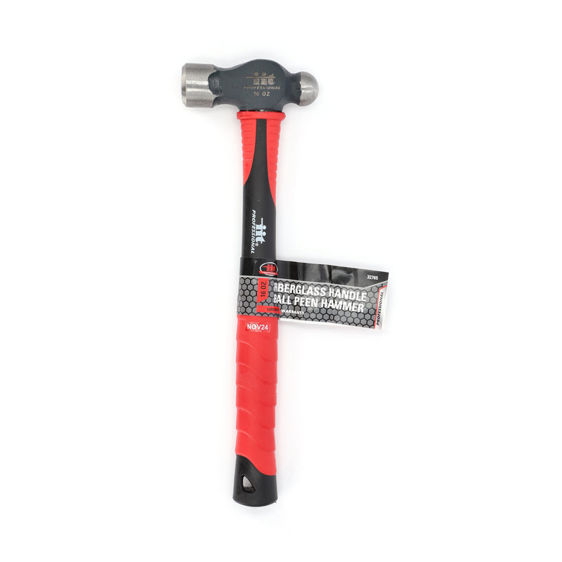IIT PRO 16oz Ball Peen HAMMER FIBERGLASS HANDLE IIT PRO
