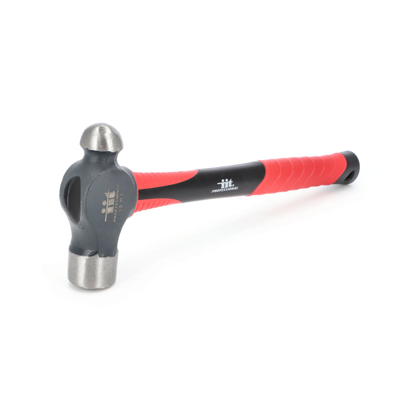IIT PRO 32oz Ball Peen HAMMER FIBERGLASS HANDLE
