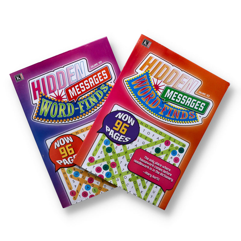 HIDDEN MESSAGE WORD FINDS 2 TITLES
