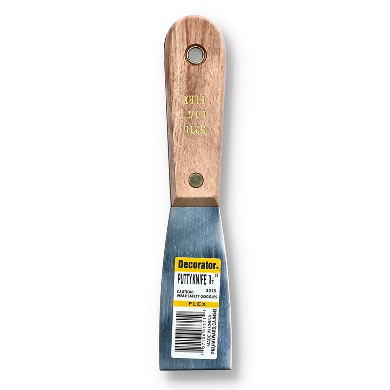 1-1/2'' FLEXIBLE PUTTY KNIFE WOOD HANDLE