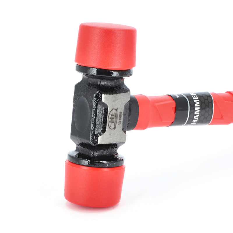 IIT PRO 43mm PRO DOUBLE FACE FIBERGLASS HAMMER WITH RUBBER GRIP