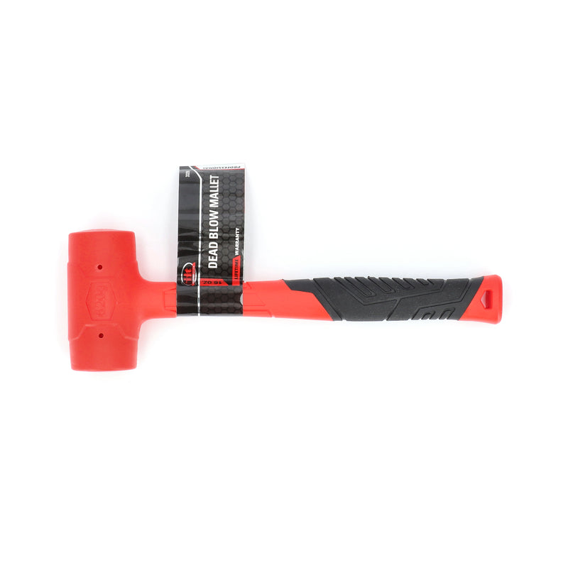 IIT PRO 16oz DEAD BLOW MALLET WITH RUBBER GRIP