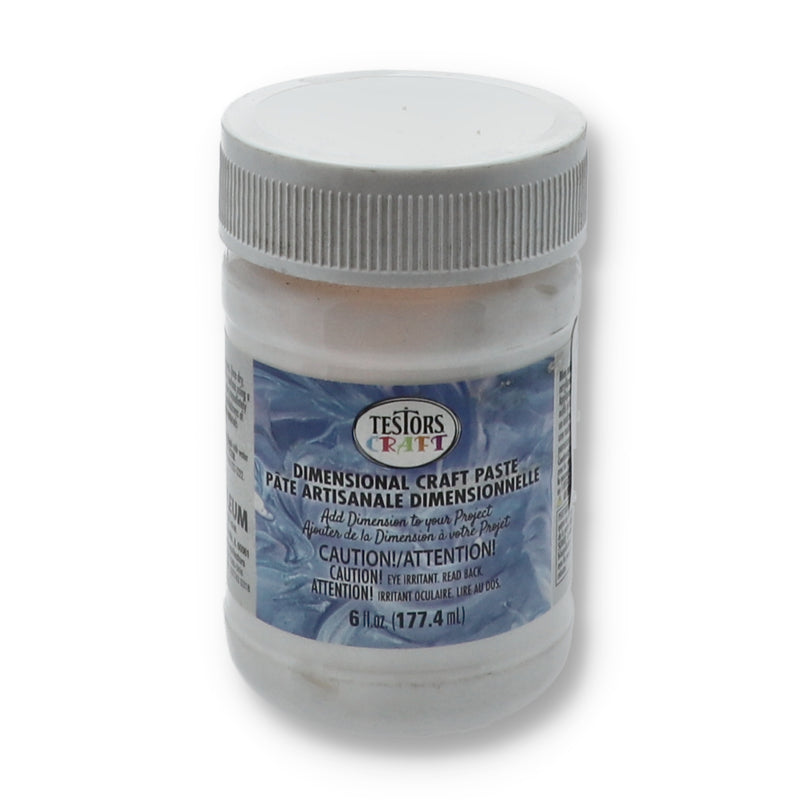 TESTORS CRAFT 6OZ CRAFT DIMENSIONAL CRAFT PASTE WHITE