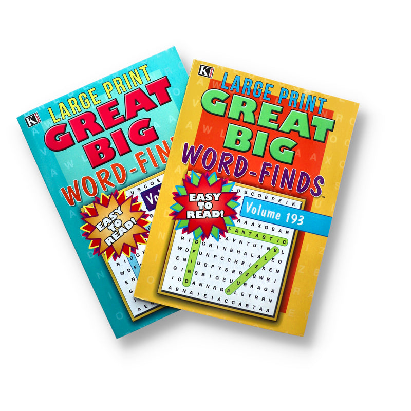 GREAT BIG WORD FINDS LARGE PRINT 2 TITLES