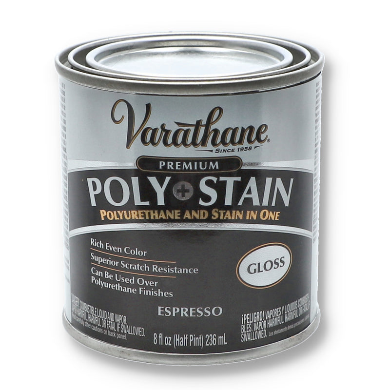 RUSTOLEUM VARATHANE 8OZ ESPRESSO GLOSS STAIN & POLYURETHANE IN ONE