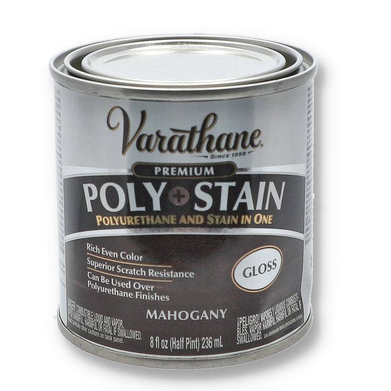 RUSTOLEUM VARATHANE 8oz MAHOGANY GLOSS STAIN & POLYURETHANE IN ONE