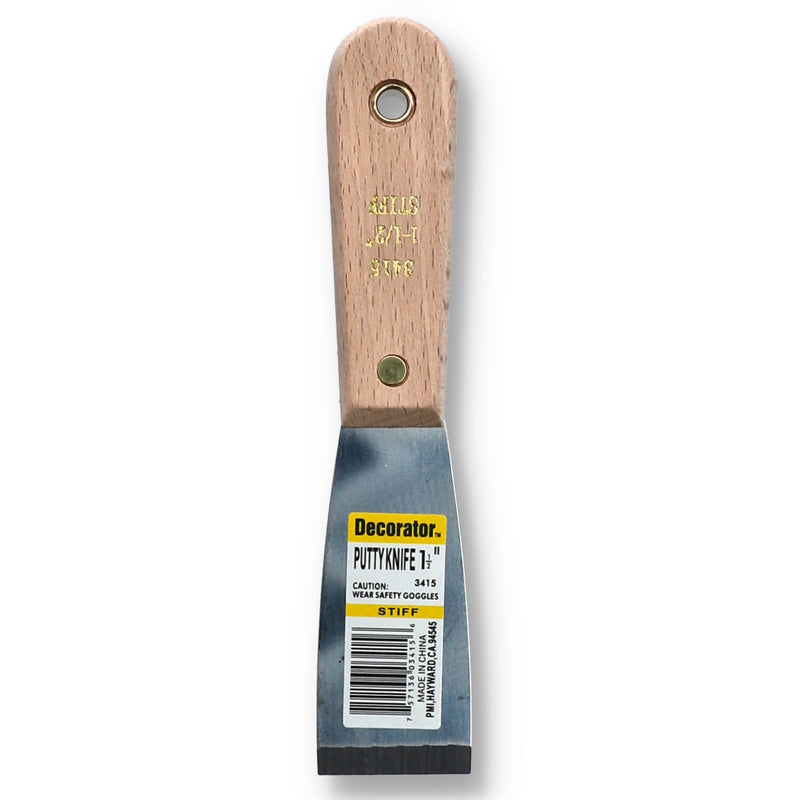 1-1/2'' STIFF PUTTY KNIFE WOOD HANDLE