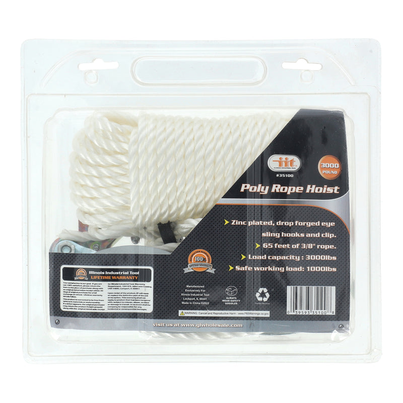 IIT 2 TON POLY ROPE HOIST