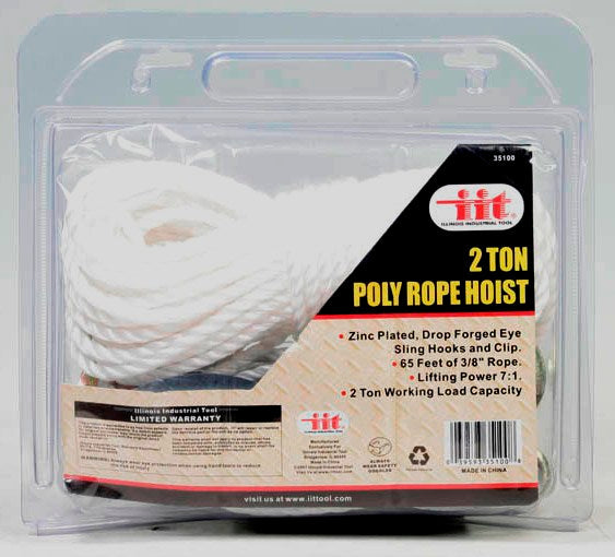 IIT 2 TON POLY ROPE HOIST