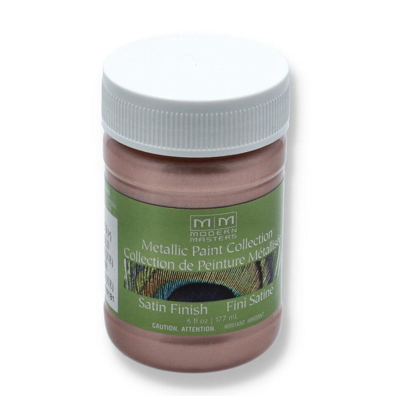 MODERN MASTERS 6OZ METALLIC PAINT ROSE GOLD SEMI OPAQUE