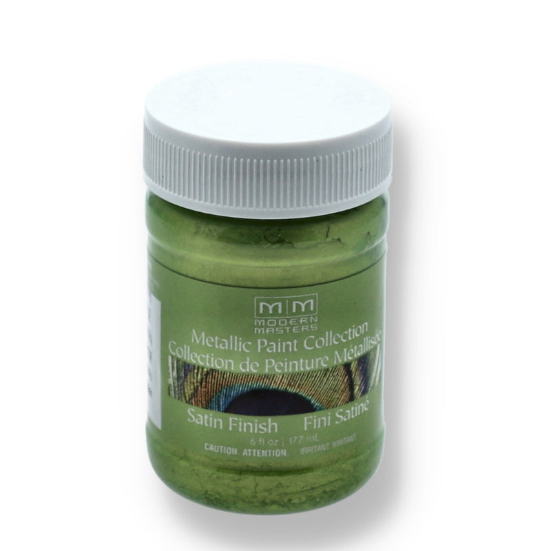 MODERN MASTERS 6OZ METALLIC PAINT GREEN APPLE SEMI OPAQUE